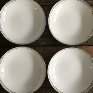Noritake Fruit/Dessert Bowls | Silver Key | Set 4